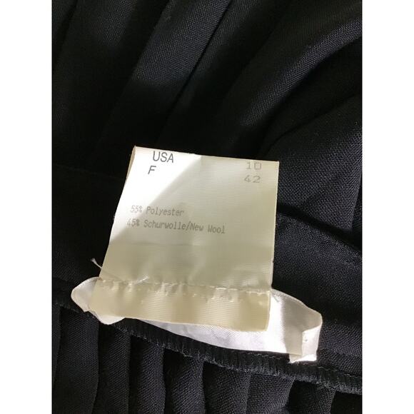 Vintage Women Pleated  Mid length Black Skirt Sz. 10 Portara By Bruestle EUC - Picture 8 of 9